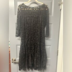 Rickie Freeman for Teri Jon handkerchief hem 2 piece party dress. EUC. Size 10